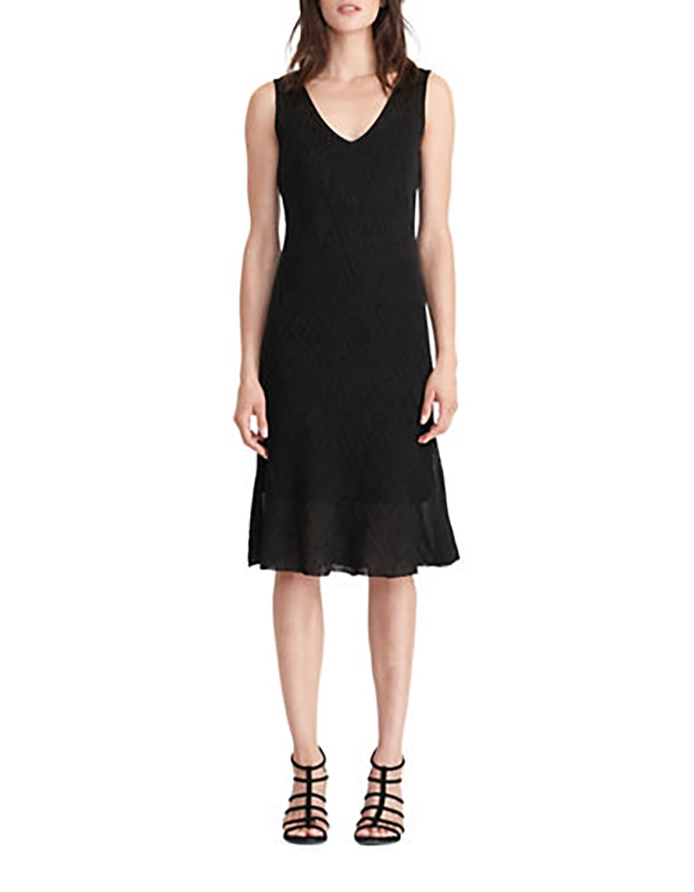Ralph Lauren Ralph Lauren Geometric Knit Ruffled Dress Womens dress