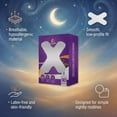 thumbnail image 4 of OhmRx Mouth Tape for Nighttime Comfort – 90 Count, X‑Shape Strips, Clear, 4 of 5