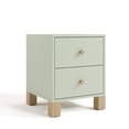 thumbnail image 3 of Storkcraft California 2 Drawer Nightstand, Sage and Driftwood, 3 of 12