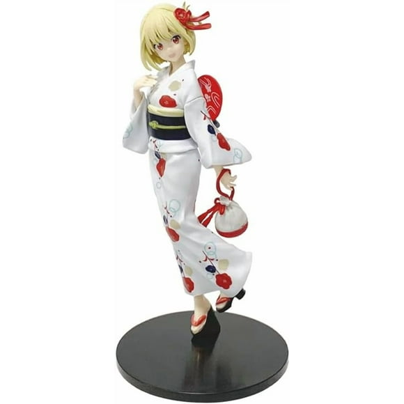 Nouveau Nishikigi Chisato, Figurine Inoue Takana, Figurine Kimono Debout 20cm/7.9 Pouces Statues Cosplay en PVC Fait Main Souvenirs de Collection Cadeau (a)