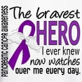 thumbnail image 3 of CafePress - Bravest Hero I Knew Pancreatic Cancer Hooded Sweat - Pullover Hoodie, Hooded Sweatshirt, 3 of 4