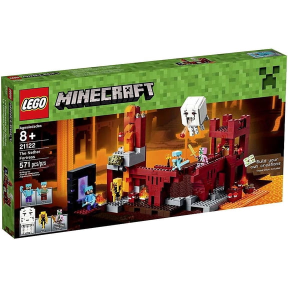 Pre-Owned Minecraft The Nether Fortress Set LEGO 21122 [Damaged Package]