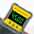 thumbnail image 4 of TFixol 4-Sided Digital Inclinometer with LCD Display, Magnetic Base, IP54 Waterproof, Yellow & Grey (Battery Not Included), 4 of 6