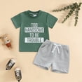 thumbnail image 2 of NOLDARES Boy Boy Girls Toddler Summer Outfit Striped T-shirt Toddler Boy Summer Clothes 6 12 18 Months 2 3 4 5 T Short Set Blazer,12-18 M, 2 of 4