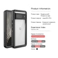 thumbnail image 2 of Feishell Waterproof Rugged Case for Google Pixel 8A,with Built-in Screen Protector Dustproof Shockproof Drop Proof Case,Heavy Duty Full Body Protection Phone Cover Case,Black, 2 of 8