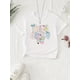 thumbnail image 1 of Girls' 3rd Grade Coquette Graphic T-Shirt - Vibrant Floral & Butterfly Design, orange Casual Knit Top with Round Neck, Summer Wear, Perfect for outdoor activities, Playful Kids Comfortable Clothi, 1 of 5