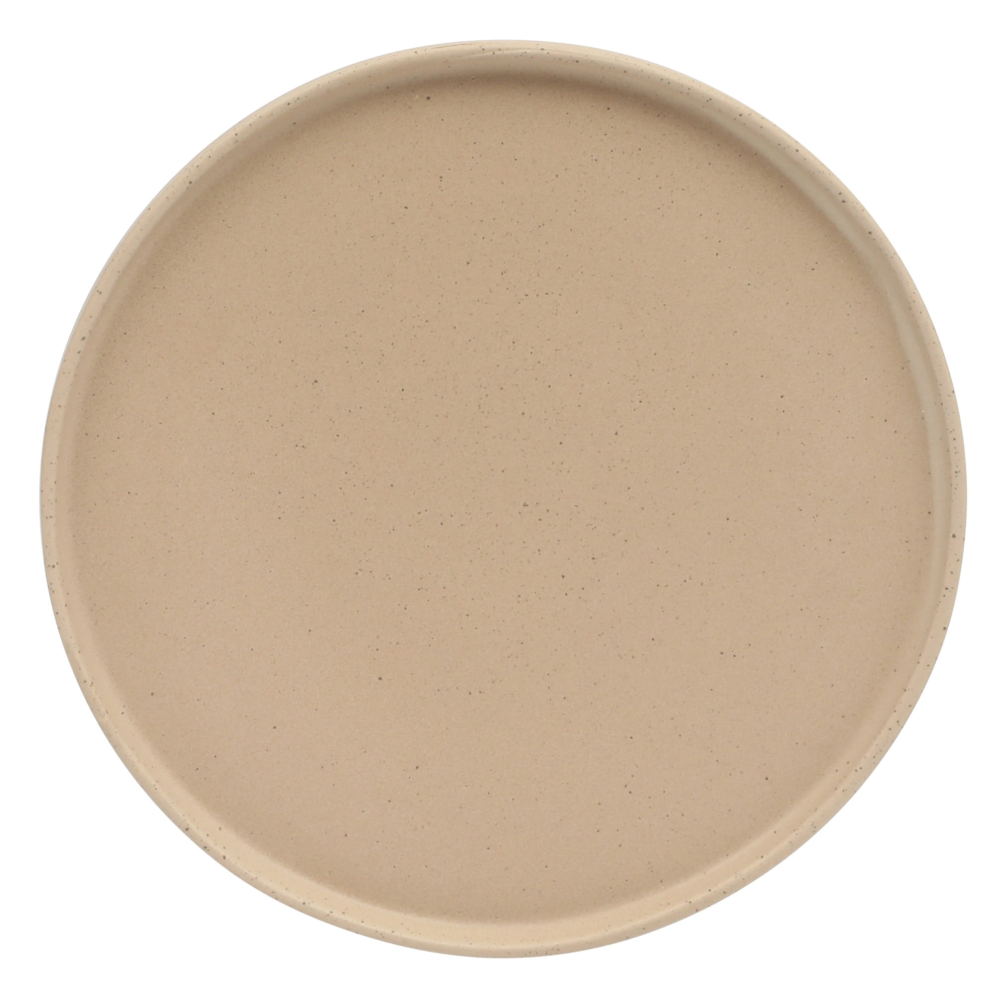 Gibson Elite Tatum Premium Porcelain 16 Piece (Service for 4) Plates and Bowls Dinnerware - Taupe