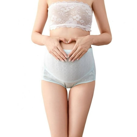

Xmarks Women s Over The Bump Maternity Panties High Waist Full Coverage Pregnancy Underwear Multi-Pack Green 4XL