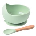 thumbnail image 1 of Xingzhi Bowl Spoon Set Toddler Food Feeding Silicone Bowl Spoon Kit Feeding Tableware Set, Y3, 1 of 9