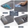 thumbnail image 7 of Cat Litter Mat for Pet Kitty Litter Box,Waterproof Cat Mat Honeycomb Double Layer Design,Soft on Paws,No Slip Cat Litter Trapping Mat,Machine Washable,Anti-Tracking - Grey,23.6 * 15.7", 7 of 7