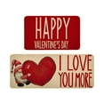 thumbnail image 1 of Dsscvnef Valentine's Day Kitchen Rugs and Mats Set of 2 Cushioned Anti Fatigue Kitchen Floor Mat Non Slip Waterproof Kitchen Rug Set Comfort Standing Mats, 1 of 6