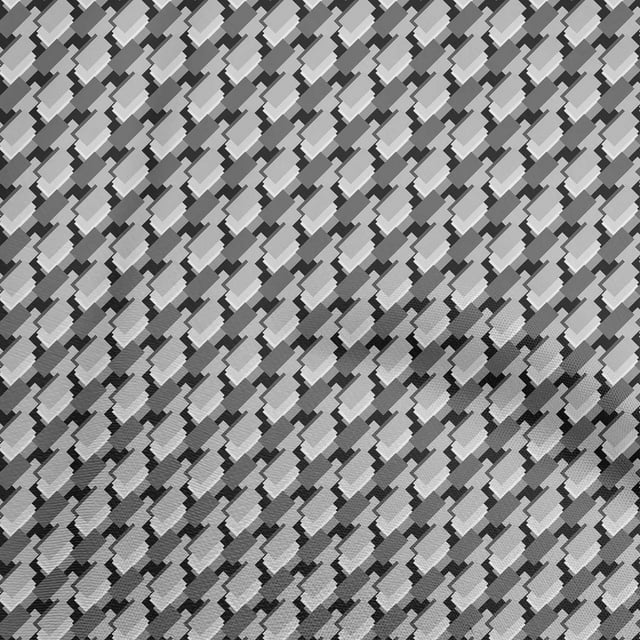 oneOone Georgette Viscose Gray Fabric Geometric Fabric For Sewing Printed Craft Fabric By The Yard 42 Inch Wide