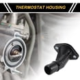 thumbnail image 2 of Conjunto de Carcasa de Termostato de Refrigerante del Motor Unique Bargains No.256312B051 para Hyundai Accent 2012-2017 para Kia Forte 2014-2018 Plástico Negro 1 Pc, 2 of 6