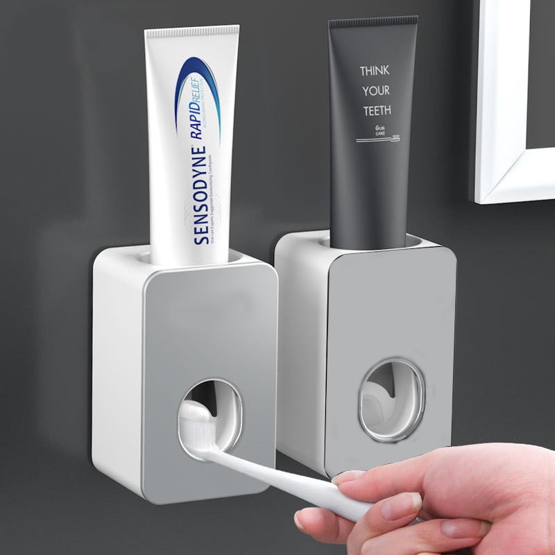 1 Pc Wall Mount Stand Automatic Toothpaste Dispenser Toothpaste Holder