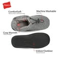 thumbnail image 3 of Hanes Mens Slipper Boot House Shoes with Memory Foam Indoor/Outdoor Sole, 3 of 9