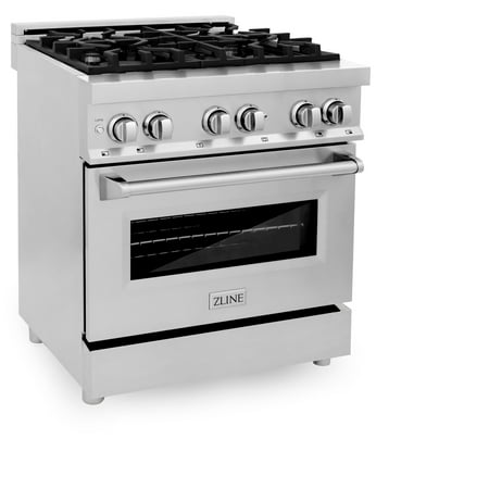 ZLINE - Professional 4 Cu. Ft. Freestanding Dual Fuel Convection Range - Matte red