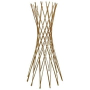 LeCeleBee Carbonized Skinless Willow Funnel Trellis 36" H