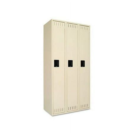 Single Tier Locker Three Units36w x 18d x 72h, Sand