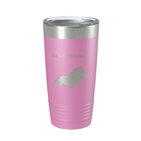 

Lake Quinault Map Tumbler Travel Mug Insulated Laser Engraved Coffee Cup Washington 20 oz Light Purple