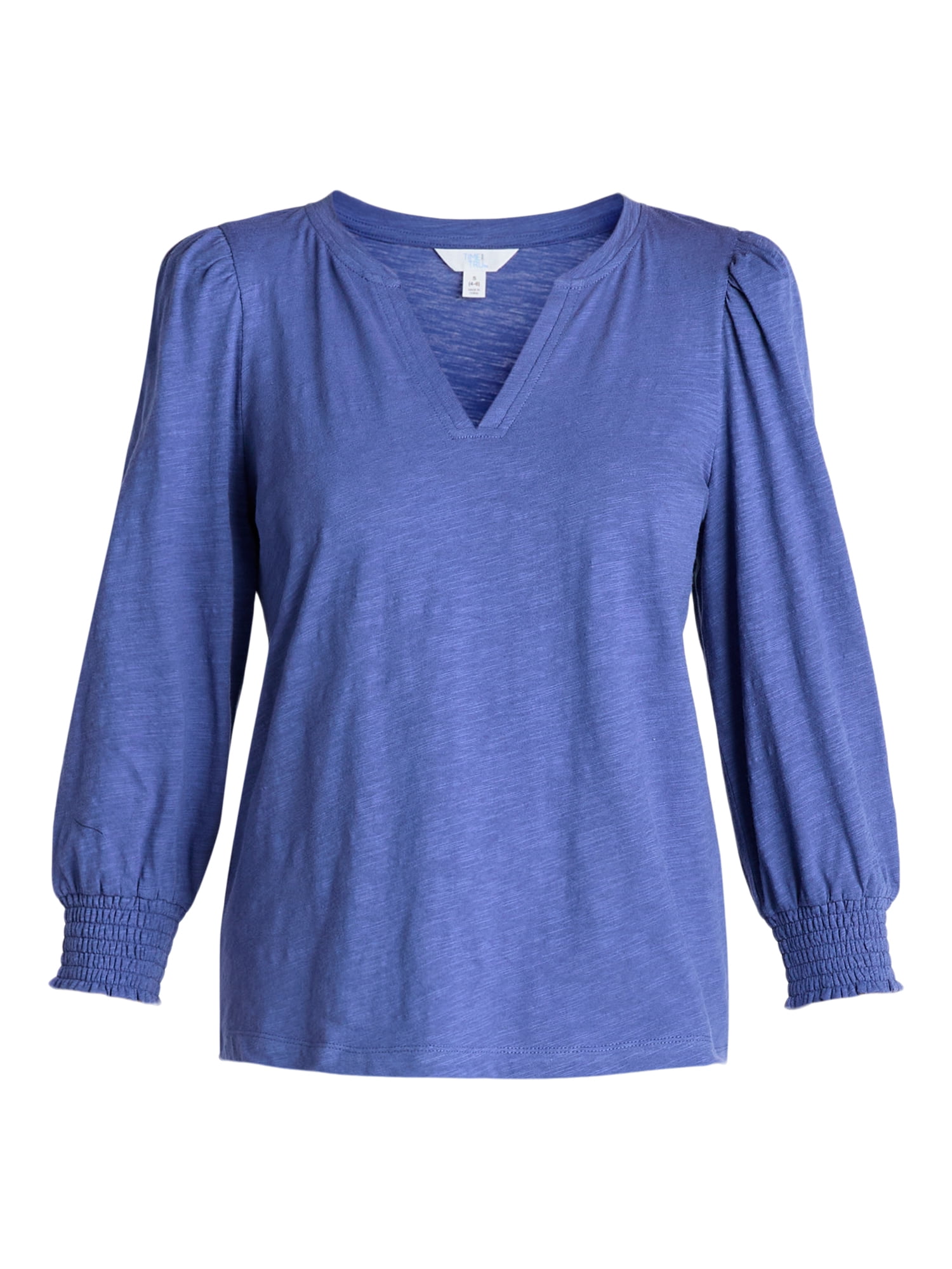 Time and Tru Women's Notch Neck Top
