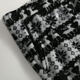 thumbnail image 6 of Women's Christmas Pattern Plush Sleep Pants with Soft Elastic Waist and 2 Pockets, Comfortable Pajama Bottoms for Home and Nightwear,Dark Gray,M, 6 of 7