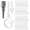 White-48 Pcs, variant on 48 Q-hanger Hooks Screw For Outdoor String Lights Safety Buckle Design Cup Eye Hook Hanging Christmas Plants Mounted On Wall Ceiling Include 1 Wing Nut Driver