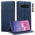 thumbnail image 2 of Dteck Wallet Case for Samsung Galaxy S10 Plus 6.4 Inch, Luxury PU Leather Soft Silicone Shockproof RFID Blocking Flip Case with Card Slots Holder Kickstand Magnetic Clasp Folio Phone Cover,Blue, 2 of 17