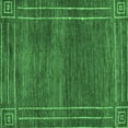 thumbnail image 1 of Ahgly Company Indoor Square Abstract Emerald Green Modern Area Rugs, 8' Square, 1 of 4