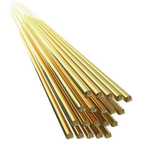 Varillas de alambre de soldadura de latón de 20 piezas, varilla de soldadura de 1,6 mm de diámetro, 250 mm, 333 mm, sin necesidad de polvo de soldadura para herramientas de reparación de