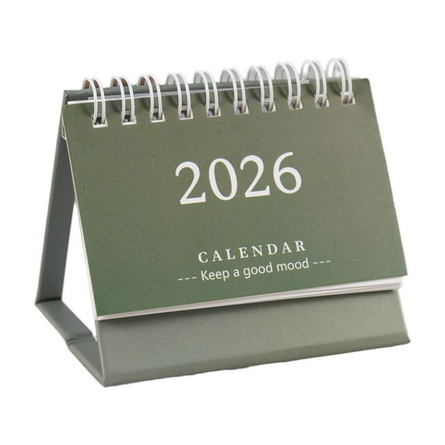 Notebook with Calendar 2026 Mini Calendar Desktop Notebook Decoration Cute Fresh English Calendar