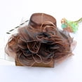 thumbnail image 2 of PMVFHDE Chapeau de Soleil pour Femmes Style Européen Fleur Maille Mode Chapeau Haut de Forme Robe Casquette, 2 of 3