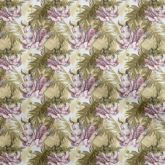 oneOone Viscose Jersey Light Green Fabric Animal Fabric For Sewing Printed Craft Fabric By The Yard 60 Inch Wide