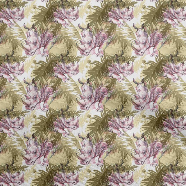 oneOone Silk Tabby Light Green Fabric Animal Fabric For Sewing Printed Craft Fabric By The Yard 42 Inch Wide