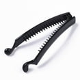 thumbnail image 3 of 5pc ABS Plastic Banana Hair Clips Black Black 98x12mm, 3 of 4
