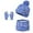 Blue, variant on AWZXDE Winter Knit Hat Neck Warmer And Mittens Set For Kids Kids Hats And Gloves Warm Winter Hats For Kids Boys Girls Cold Weather Blue