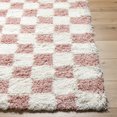 thumbnail image 3 of Artistic Wavers Urban Shag Area Rug, 5'3" x 7'3", Dusty Pink/Cream, 3 of 5