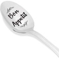 thumbnail image 4 of Engraved Spoon - Gift for Friend | Bon Appetit for Foodie | Funny Teen Christmas Birthday Gift | Holiday Gift for Cousins/BFF | Food Lover Gift for Men Women - 7 Inch Stainless Steel Spoon, 4 of 5