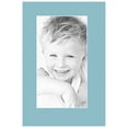 thumbnail image 2 of ArtToFrames 10x15" French Blue Custom Mat for Picture Frame with Opening for 6x11" Photos. Mat Only, Frame Not Included (MAT-158), 2 of 5