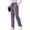 132#Purple, variant on Womens Corduroy Pants Casual Elastic High Waisted Straight Leg Pull On Trousers Loose Comfy Slacks with Pockets Ginger L