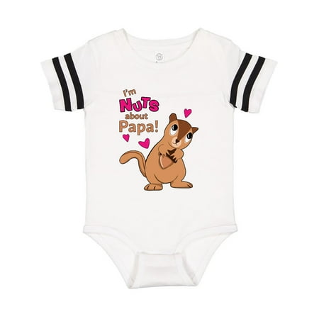 

Inktastic I m Nuts About Papa Gift Baby Boy or Baby Girl Bodysuit