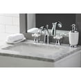 thumbnail image 3 of Kingston Brass Naples Two Handle 8" to 16" Widespread Lavatory Faucet with Brass Pop-up, 3 of 5