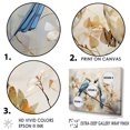 thumbnail image 3 of Designart "Simplified Exotic Birds Amid Cherry Blooms I" Birds Of Paradise Floater Framed Canvas Wall Art, 3 of 5