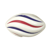 Mardi Gras Spot 7" Red, White and Blue Spiral Footballs (Sack of 40)