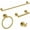 Brushed Gold, variant on Bathroom Hardware Accessories Set, SUS304 Stainless Steel Towel Bar Set, Modern Towel Racks Holder for Bathroom, Toilet Paper Holder Wall Mounted 4 Pieces(24" Bar, Brushed Gold)