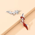 thumbnail image 5 of HomeKingdee Fashion Woman Brooch - Luxury Alloy Rhinestone Red Silver-Plated Jewelry Pin for Women and Girls for Various Occasions, 5 of 5