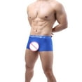 thumbnail image 3 of XMMSWDLA Mens Sexy Bulge Enhancing Pouch Underwear Boxer Briefs Pack Short Leg Ball Pouch, 3 of 6