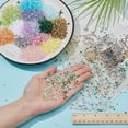 thumbnail image 3 of 14 Bags 280g Crispy Bingsu Beads 3D Glitter Plastic Beads Blue Pink Slim Iridescent Soft Straw Tube Bead for DIY Assortment Crunchy Microbeads Supplies, 3 of 9