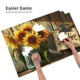 thumbnail image 4 of 1000 PCS Sunshine Slogan Sunflower vase jigsaw puzzles 1000 pieces,Unique Artwork for Adults,Challenging Brain Exercise,1000 Piece Jigsaw Puzzle for Adults Challenging Puzzle Perfect for Game Nights, 4 of 6