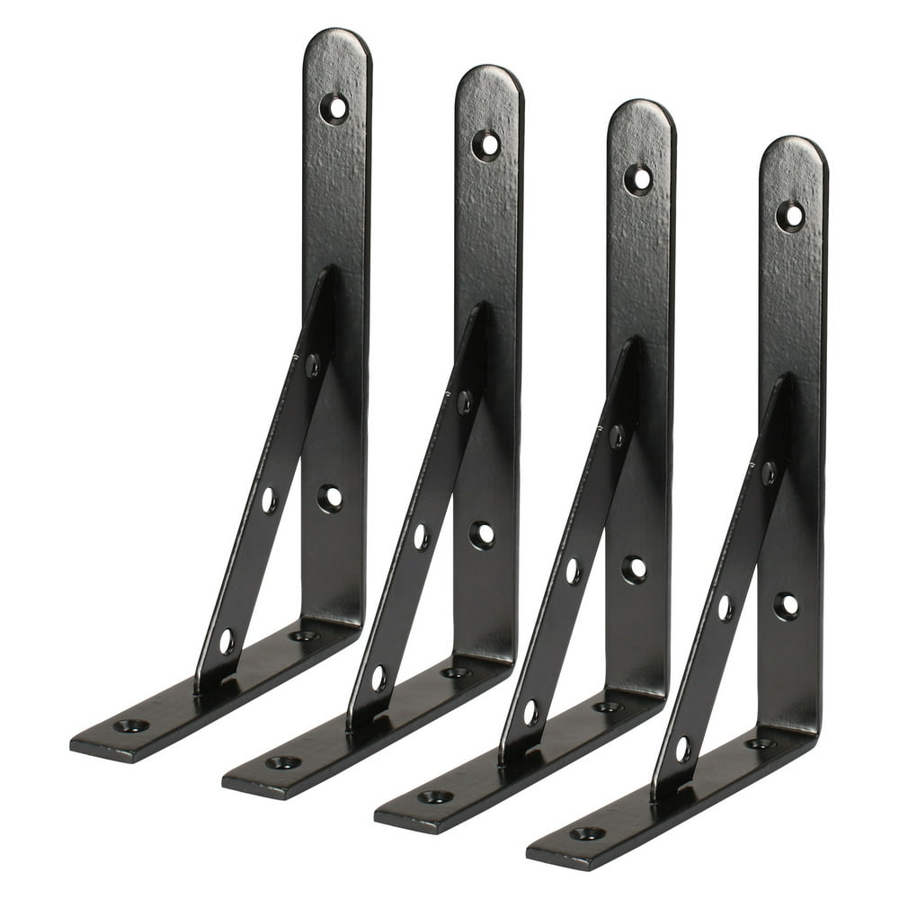 200 x 140mm Angle Bracket Stainless Steel Black L Shaped Angle Brackets