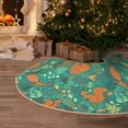 thumbnail image 5 of Bingfone Christmas Tree Skirt Mat Christmas Decoration Interior 36" -Fall Forest Squirrel, 5 of 6